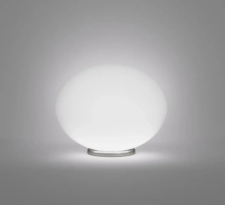Lampe à poser, Lucciola LT M, blanc mat, nickel satiné, Lcm, H30cm - Vistosi