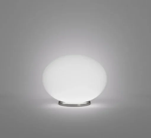 Lampe à poser, Lucciola LT P, blanc mat, nickel satiné, H27cm - Vistosi