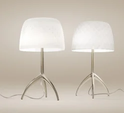 Lampe à poser, Lumiere Grande 30th Pastilles ON/OFF, blanc, or, Ø26cm, H45cm - Foscarini