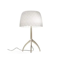 Lampe à poser, Lumiere Grande 30th Pastilles ON/OFF, blanc, or, Ø26cm, H45cm - Foscarini