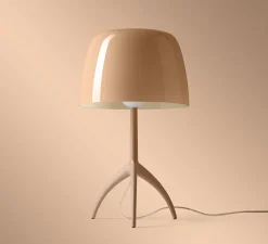 Lampe à poser, Lumiere Grande Nuances, cipria, rose, Ø26cm, H45cm - Foscarini