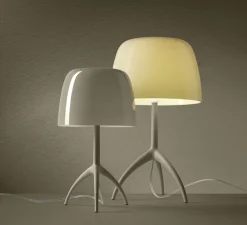 Lampe à poser, Lumiere Piccola Nuances, creta, vert, Ø20cm, H35cm - Foscarini