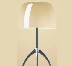 Lampe à poser, Lumiere piccola, beige, aluminium, Ø20cm, H35cm - Foscarini