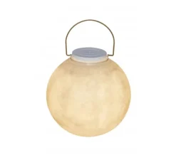 Lampe à poser, Luna Take Away, blanc avec poignée bronze, dim, LED, 3000K, Ø35cm, H50cm - In-es.artdesign