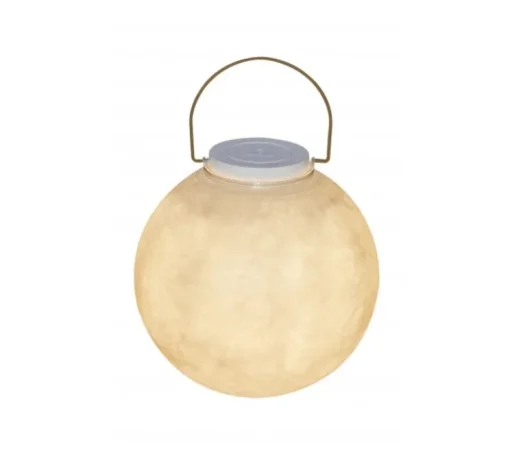Lampe à poser, Luna Take Away, blanc avec poignée bronze, dim, LED, 3000K, Ø35cm, H50cm - In-es.artdesign