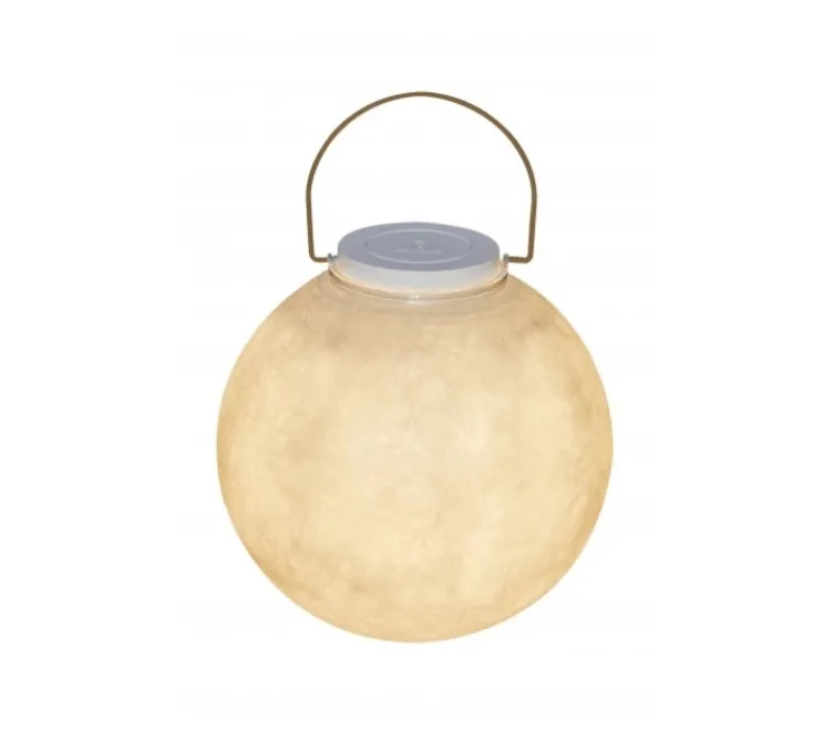 Lampe à poser, Luna Take Away, blanc avec poignée bronze, dim, LED, 3000K, Ø35cm, H50cm - In-es.artdesign