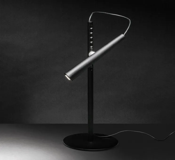 Lampe à poser, Magneto, noir, LED, 2700K, 475 lm, L15cm, H38cm - Foscarini