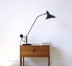 Lampe à poser, Mantis BS3, noir, Ø20cm, H52cm - Dcw editions