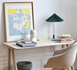 Lampe à poser, Matin 380, vert, LED, 2800K, 150lm, Ø38cm, H52cm - HAY