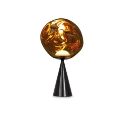 Lampe à poser, Melt Cone Fat, or, LED, dim, 3000K, 800 lm, Ø25cm, H46,5cm - Tom Dixon