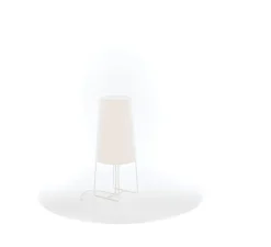 Lampe à poser, Minisophie, blanc, H46cm - Fraumaier