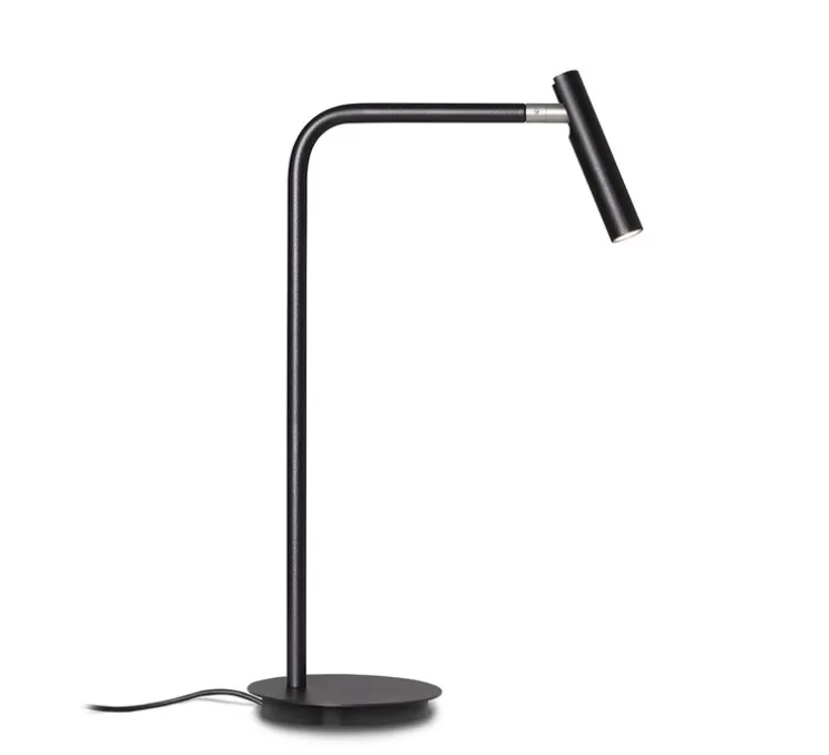 Lampe à poser, MiniSpot, noir, LED, dim, 3000K, 260 lm, L12,5cm, H40cm - Alma light