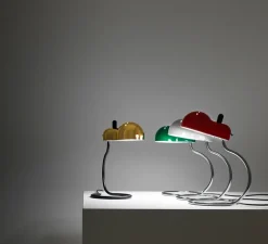 Lampe à poser, Minitopo, blanc et chrome, L19,4cm, H36cm - Stilnovo