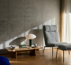 Lampe à poser, Mist AP17, marbre vert Guatemala, Ø37cm, H41cm - Andtradition