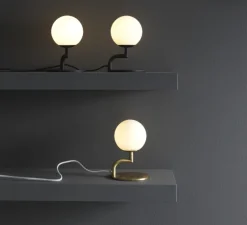 Lampe à poser, Mobil, laiton, Ø12cm, H18cm - Pholc