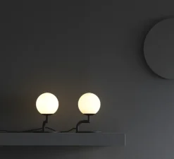 Lampe à poser, Mobil, noir mat, Ø12cm, H18cm - Pholc