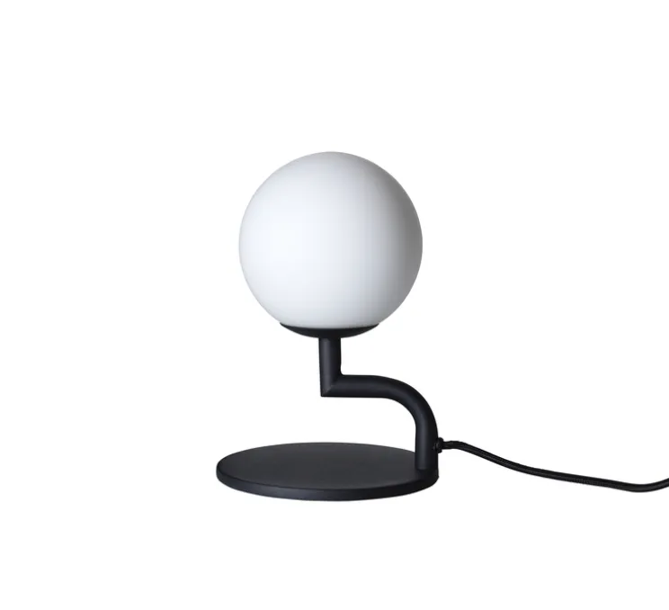 Lampe à poser, Mobil, noir mat, Ø12cm, H18cm - Pholc
