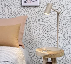 Lampe à poser, Montreux, sable, Ø19cm, H40cm - It's about Romi