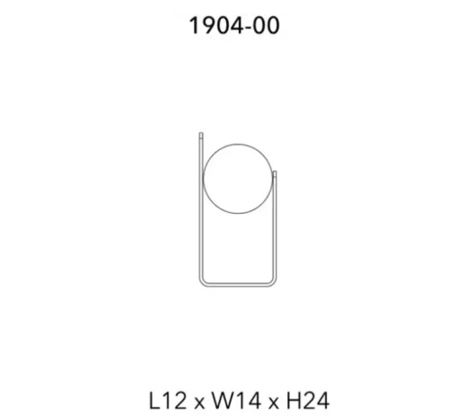 Lampe à poser, Morsetto, noir et blanc, LED, dim, 3000K, L16cm, H40cm - Penta