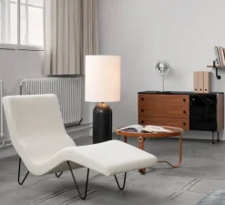 Lampe à poser, Multi-Lite, chrome, Ø25cm, H50cm - Gubi