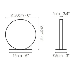 Lampe à poser, Nano, blanc, LED, dim, 2700K, 352 lm, L20cm, H21cm - Le Deun