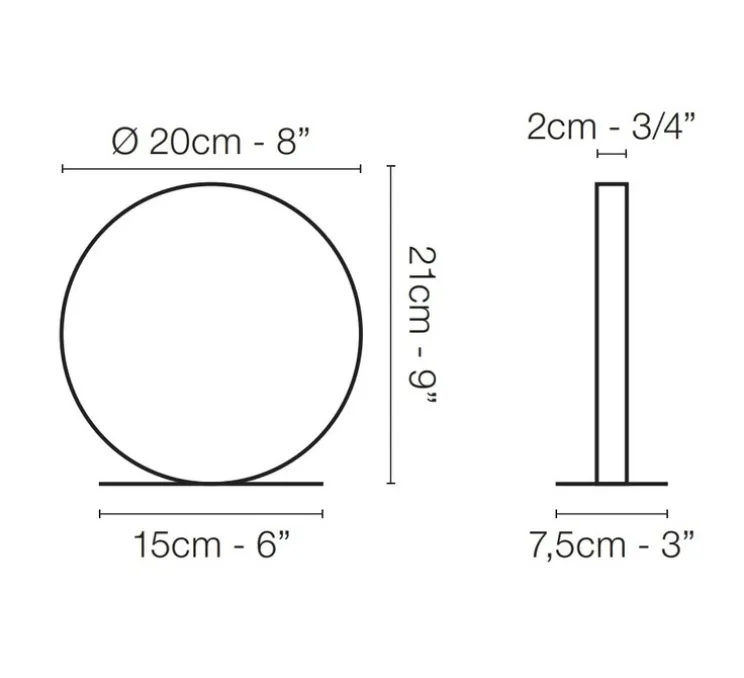 Lampe à poser, Nano, bleu, LED, dim, 2700K, 352 lm, L20cm, H21cm - Le Deun