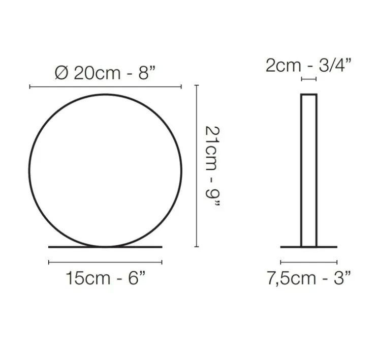 Lampe à poser, Nano, noir, LED, dim, 2700K, 352 lm, L20cm, H21cm - Le Deun