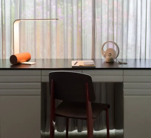 Lampe à poser, Nastro 563.31, beige, terracotta, IP40, LED, dim, 2700K, 2000 lm, L22cm, H41cm - Tooy