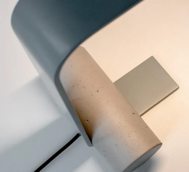Lampe à poser, Nastro 563.31, vert-de-gris, béton, IP40, LED, dim, 2700K, 2000 lm, L22cm, H41cm - Tooy