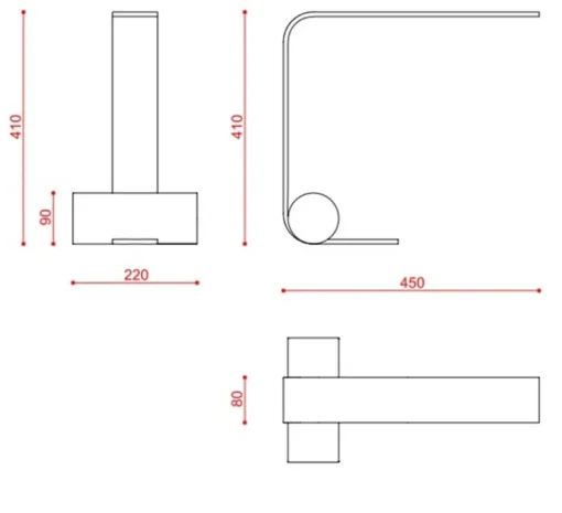 Lampe à poser, Nastro 563.31, vert-de-gris, béton, IP40, LED, dim, 2700K, 2000 lm, L22cm, H41cm - Tooy
