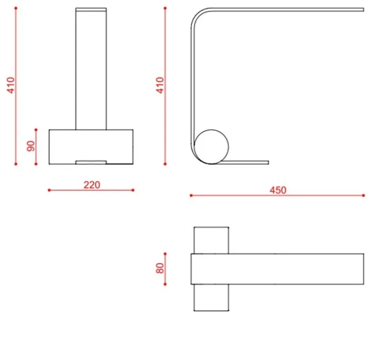 Lampe à poser, Nastro 563.31, vert-de-gris, béton, IP40, LED, dim, 2700K, 2000 lm, L22cm, H41cm - Tooy