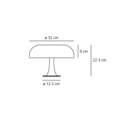 Lampe à poser, Nessino, orange, Ø32cm, H22,3cm - Artemide