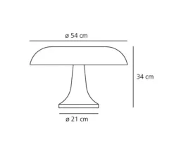 Lampe à poser, Nesso, blanc, Ø54cm, H34cm - Artemide