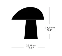 Lampe à poser, Night Owl™, acier inoxydable, L23,5cm, H23,9cm - Fritz Hansen
