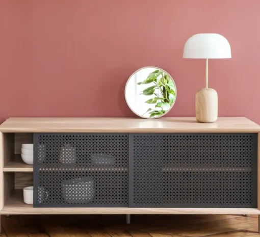 Lampe à poser, Nina, blanc, LED, 2700K, 260 lm, Ø23cm, H44,2cm - Hartô