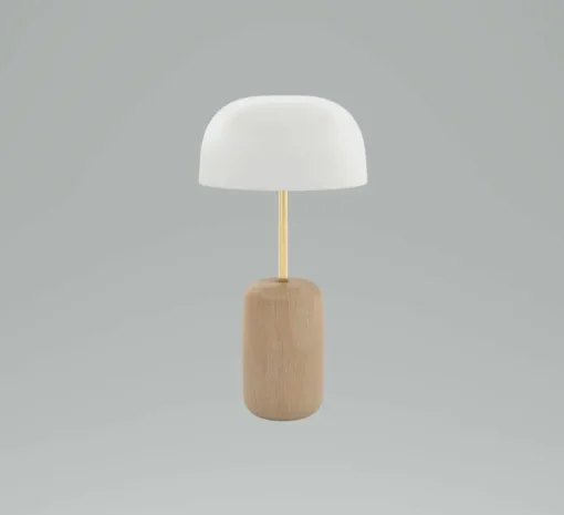 Lampe à poser, Nina, blanc, LED, 2700K, 260 lm, Ø23cm, H44,2cm - Hartô