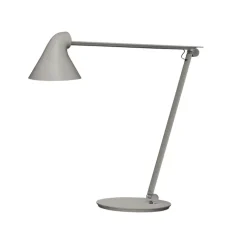 Lampe à poser, NJP, Gris clair, LED, 2700K, 500lm, L22cm, H48cm - Louis Poulsen