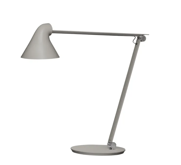 Lampe à poser, NJP, Gris clair, LED, 2700K, 500lm, L22cm, H48cm - Louis Poulsen