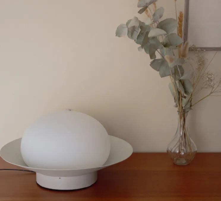 Lampe à poser, Nuvole Rapide, beige, LED, dim, 3000K, 2350 lm, Ø36cm, H22cm - OliveLab