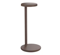 Lampe à poser, Oblique Qi, marron, LED, dim, 2700K, 479 lm, Ø15,5cm, H35cm - Flos