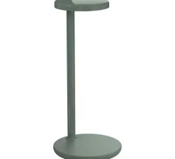 Lampe à poser, Oblique Qi, vert sauge, LED, dim, 2700K, 479 lm, Ø15,5cm, H35cm - Flos