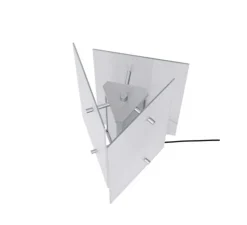 Lampe à poser, Oeste, verre transparent, LED, dim, 2700K, 155 lm, Ø17,5cm, H36cm-Ferm Living