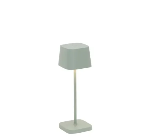 Lampe à poser, Ofelia Micro, vert salvia, IP65, LED, dim, 2200-3000K, 183-195-216 lm, Ø6,7cm, H20cm - Zafferano