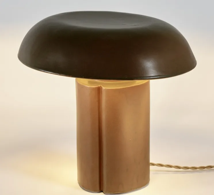 Lampe à poser, Oliver, marron, L35cm, H31cm - Serax