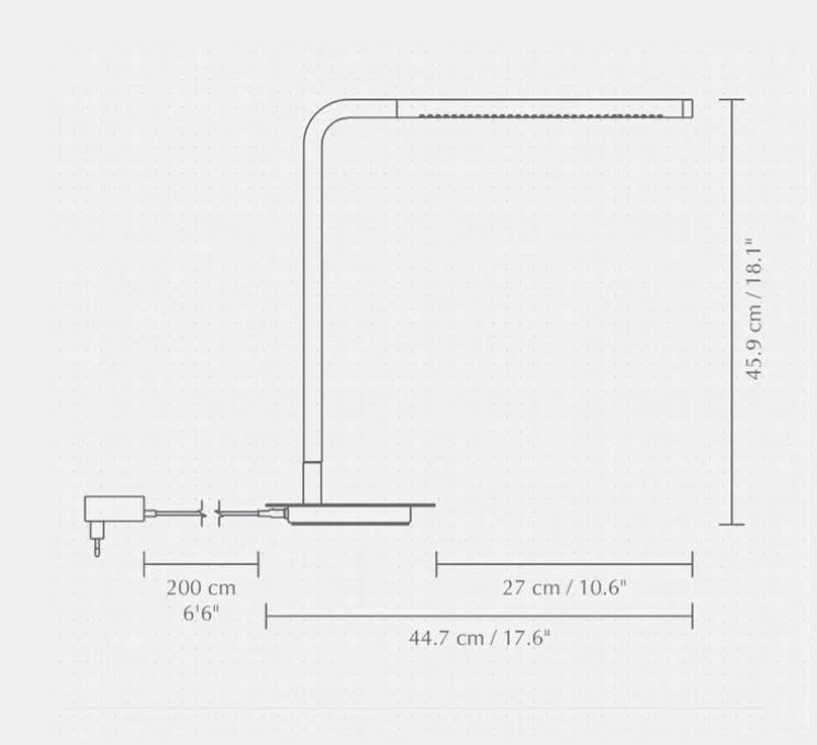 Lampe à poser, Omni, laiton, LED, dim, 3000K, 500 lm, L44,7cm, H45,9cm - Umage