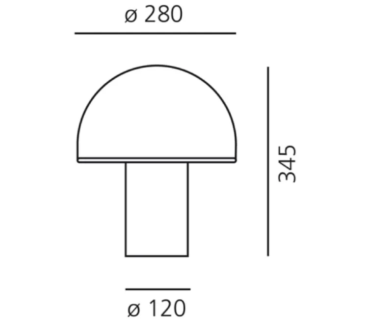 Lampe à poser, Onfale M, blanc, Ø28cm, H34,5cm - Artemide
