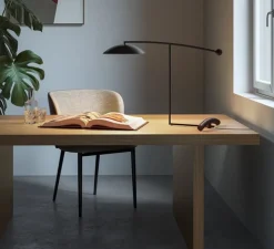 Lampe à poser, orbit, noir mat, LED, dim, 2700K, 910 lm, L29cm, H53cm - Lumen Center Italia