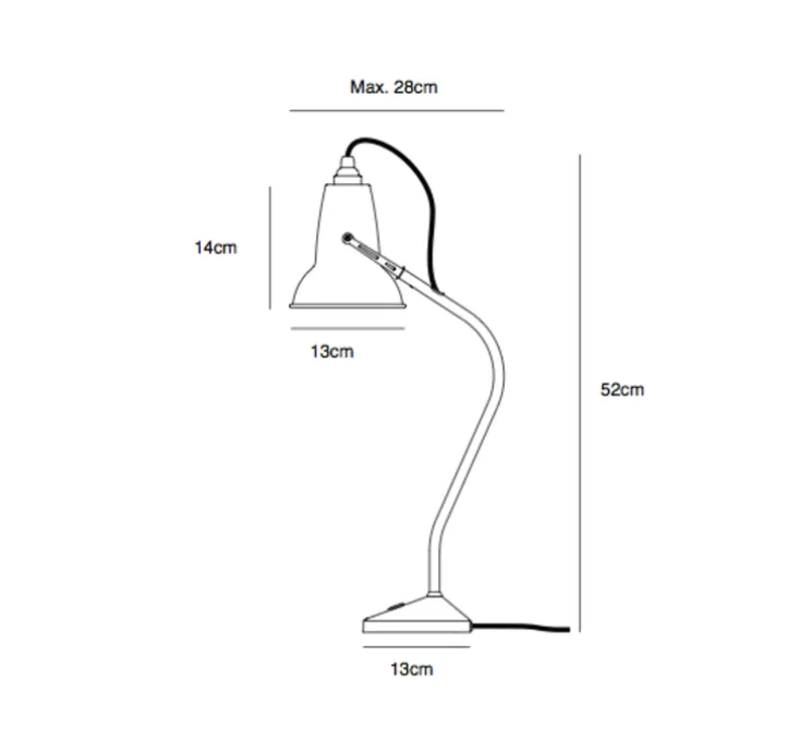 Lampe à poser, Original 1227 Mini, gris clair, H52cm - ANGLEPOISE