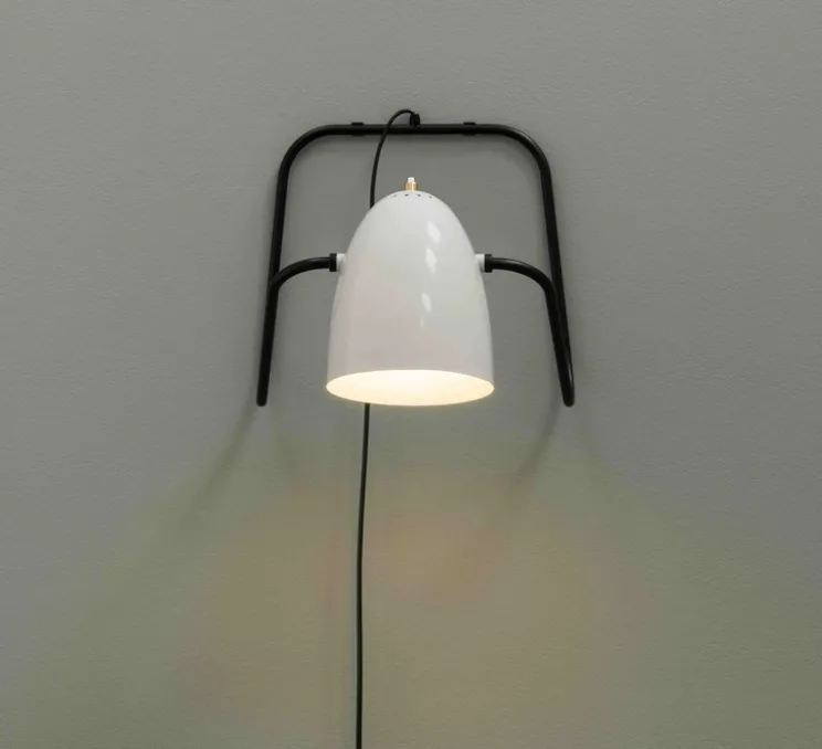 Lampe à poser ou applique murale, M3, Michel Mortier, gris, L30,7cm, H33,8cm - Sammode