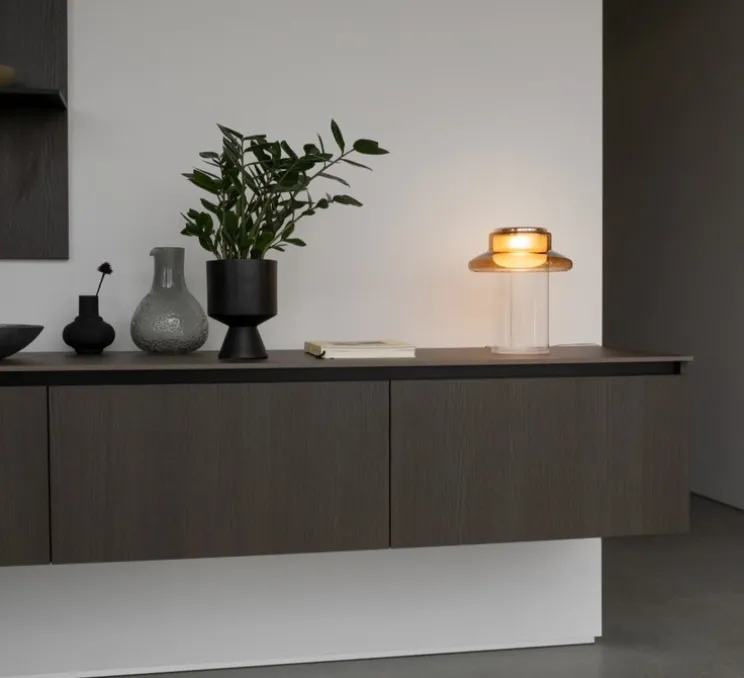 Lampe à poser, Pace 28, ambre, LED, dim, 1800-3002K, Ø28cm, H32cm - A-N-D